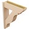Ekena Millwork 7 1/2-in W x 26-in D x 32-in H Funston Slat Rough Cedar Woodgrain TimberThane Outlooker, Primed Tan OUTUR075X26X32FST24RCPR - alternate 2
